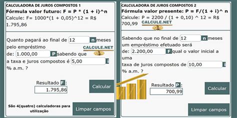 Calculadora Juros Compostos Calcule Net