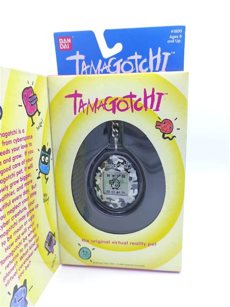 Tamagotchi Original P1 P2 Black W Grey Bandai 1997 English Boutique