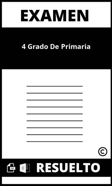 Examen De 4 Grado De Primaria Con Respuestas 2025 Mexico