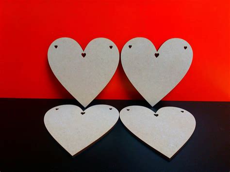 New Free T Offer Pack Of 4 Hearts 10cm X 10cm Specials Woodform