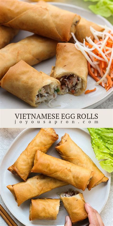 Vietnamese Egg Rolls Authentic Recipe Cha Gio Joyous Apron Recipe