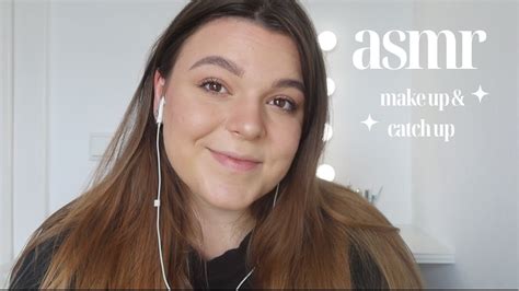 ASMR Doing My Makeup Whisper Ramble Catch Up YouTube