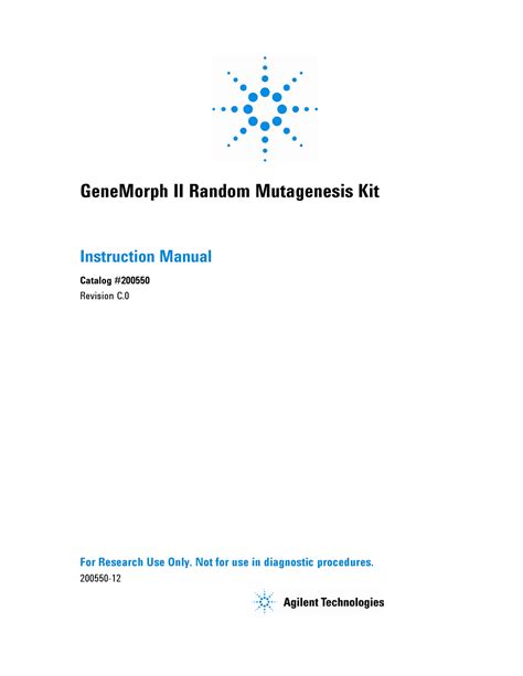 Error Prone PCR Apunts 2 GeneMorph II Random Mutagenesis Kit