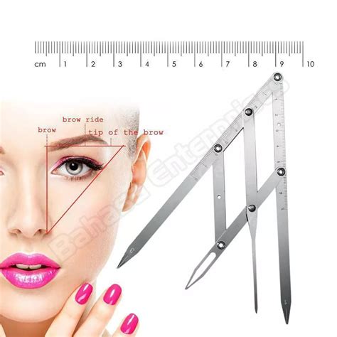 Eyebrow Ruler Scale 3 Point Positioning Ruler Eyebrow Golden Ratio