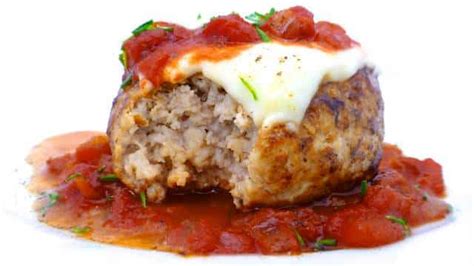 Veal Burgers Alla Parmigiana Recipe Simple Tasty Good