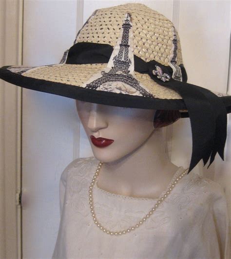 Eiffel Tower Parisian Vacation Hat Etsy In 2021 Vacation Hat