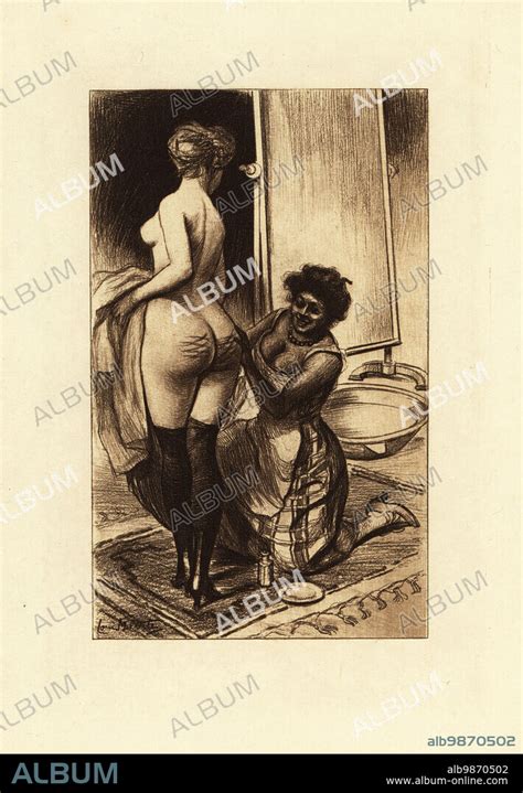 A Black Slave Rubbing Cream Into A White Woman S Wounded Buttocks After