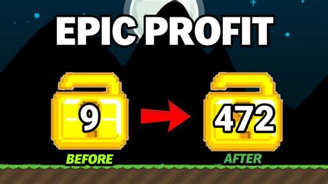 EPIC PROFIT Easiest METHOD To Profit In GROWTOPIA Growtopia Profit