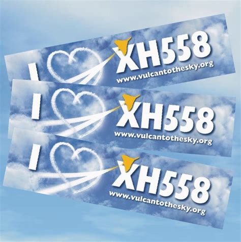 XH558 Cloud Window Sticker Multi Pack 3 Vulcan To The Sky