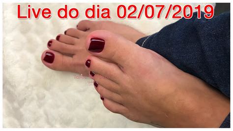 Cutilagem Dos Pés E Esmaltação Vermelha Live Do Dia 02 07 2019 Youtube