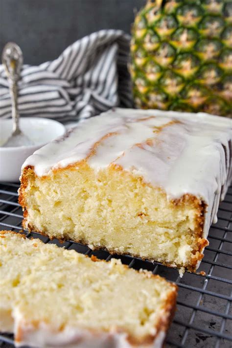 Glazed Pineapple Pound Cake Recipe - Home Cooked Harvest