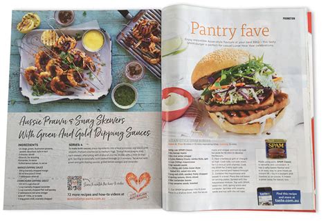 Coles Magazine Australia Day Ad - Australian Prawn Marketing