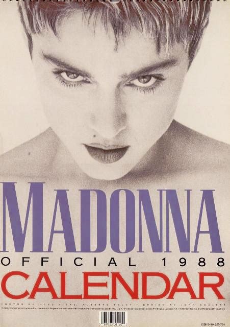 Top Of The Pop Culture 80s Madonna 1988 Calendar