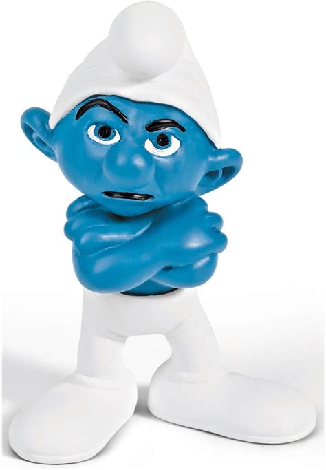 Schleich Grouchy Smurf Figure Uk Toys And Games