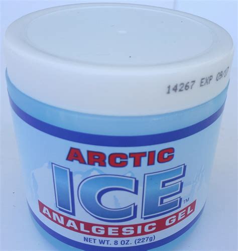 Arctic Ice Analgesic Gel Menthol Muscle Rub Pain Relief 8 Oz Jar Pain And Fever Relief