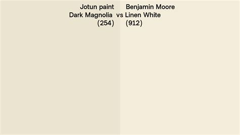 Jotun Paint Dark Magnolia Vs Benjamin Moore Linen White