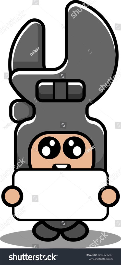 Vector Cartoon Character Spanner Doodle Cute Stock Vector (Royalty Free) 2023526267 | Shutterstock