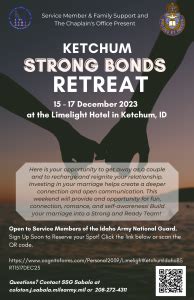 Strong Bonds Couples Retreat | Military Division