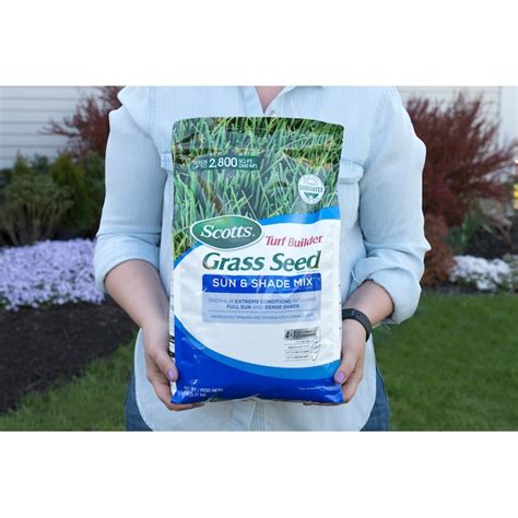 Scotts Turf Builder Sun And Shade 7 Lb Mixture Blend Grass Seed In The Grass Seed Department At