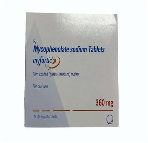 Myfortic Mycophenolate Sodium Tablets Mg At Stripe In New