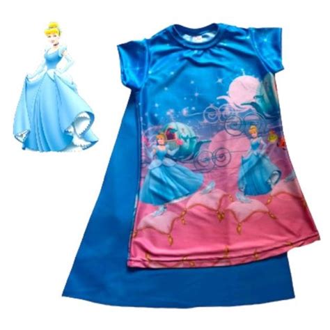 Vestido Infantil Tem Tico Cinderela Princesas Disney Shopee Brasil