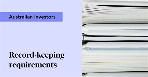 Investment Tax Record Keeping For Australians Sharesight Blog