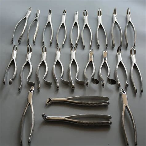 23pcs Full Set Dental Teeth Extraction Forceps Dental Surgical