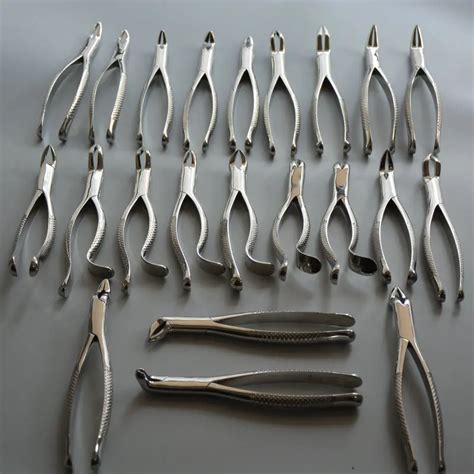 23pcs full set dental teeth extraction forceps Dental surgical instrument names of Dental Tooth ...