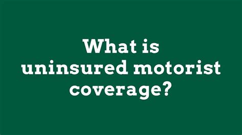 What Is Uninsured Motorist Coverage Youtube