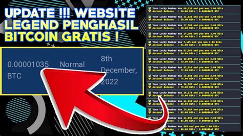 WEBSITE FAUCET LEGEND INI MASIH MEMBERIKAN BITCOIN GRATIS UPDATE