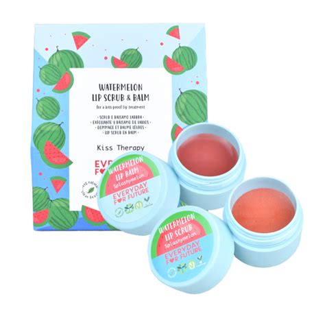 Kiss Therapy Splashymelon Lip Scrub And Balm Everyday For Future