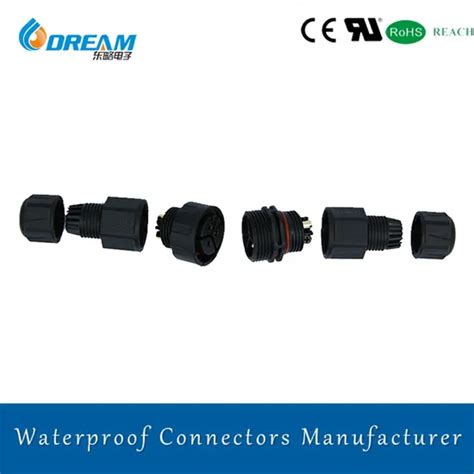 Waterproof Electric Cable Connector M12 Ip67 Male Female Waterproof Connector Plugs Waterproof