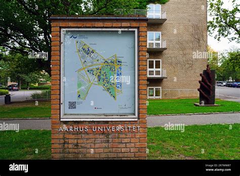 AARHUS DENMARK 25 AUG 2022 View Of The Campus Of The Aarhus