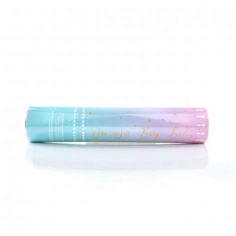 Gender Reveal 20cm Confetti Cannon Pink And White Cazaar