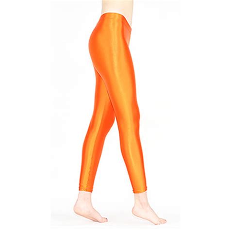 Leohex Shiny Metallic Sexy Satin Leggings Xs To 3xl Sizes Available