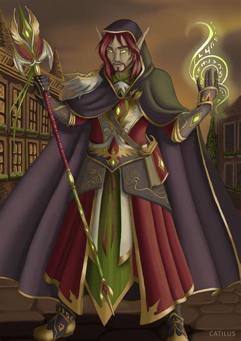 Oc Art Oloro Neight High Elf Divination Wizard By Catilus R