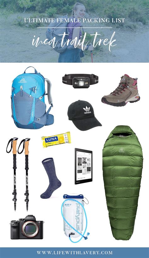 Ultimate Female Inca Trail Trek Packing List | Dry Season Trekking ...