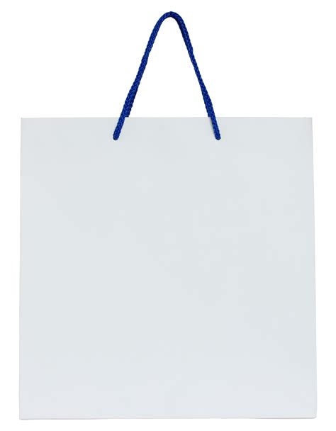 White Paper Bag Isolated With Clipping Path For Mockup 10794000 Png