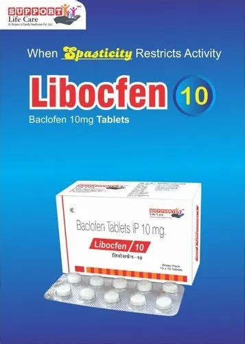 Libocfen 10 Baclofen 10mg Tablet Packaging Type Blister Pack At Rs