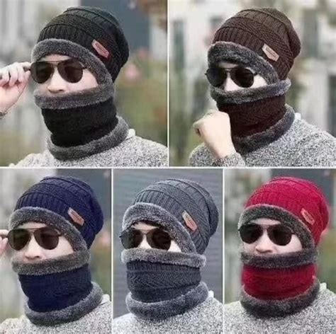 Knitted Knittend Woolen Neck Set Winter Cap Unisex Size Free At Rs 58