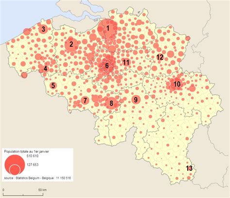 La Répartition De La Population En Belgique Sciences Humaines