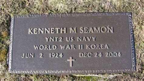 Kenneth M Seamon Find A Grave Memorial