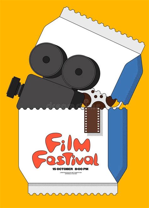 Movie And Film Festival Poster Template Design Background Modern