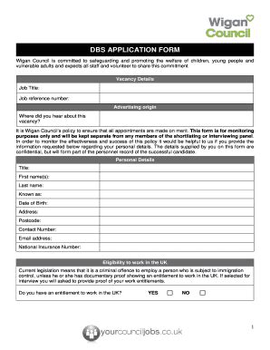 Fillable Online Tyldesley Wigan Sch Dbs Application Form Tyldesley