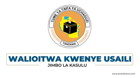 Majina Ya Walioitwa Kwenye Usaili Nec Tanzania Kasulu Pdf