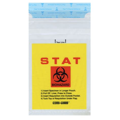 Econo Guard Tamper Evident Specimen Bags One Case Of Specimen