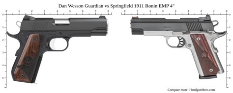 Dan Wesson Guardian Vs Springfield Ronin Emp Size Comparison