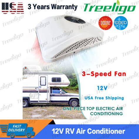 V Rv Air Conditioner Electric Rooftop Ac Unit Heat Cool Fit Motorhome