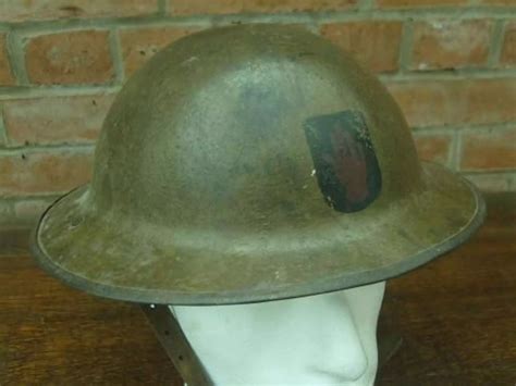 Ww1 British Brodie Steel Helmet 36th Ulster Division In Helmets And Caps