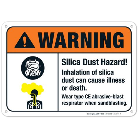 Amazon Silica Dust Hazard Inhalation Of Silica Dust Can Cause